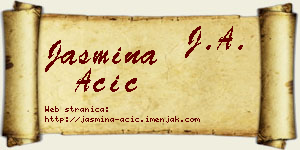 Jasmina Acić vizit kartica